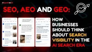 SEO, AEO and GEO Article Thumbnail